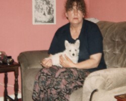 Mom & puppy Fred (July 1994)